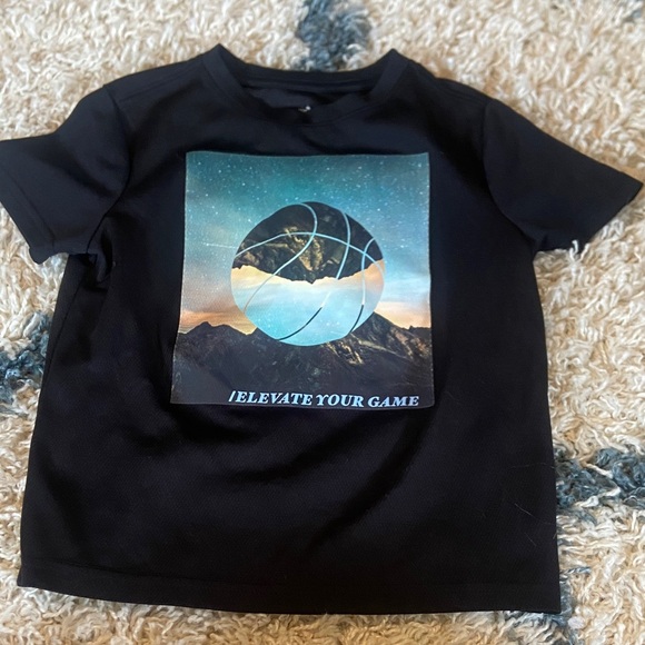 Old Navy Black 'Elevate Your Game' Graphic Tee - Picture 1 of 2